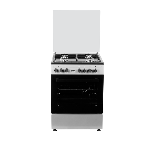 Von VAC6S040UY 4 Gas + 1 Electric Oven – Grey