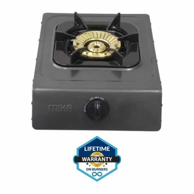 Mika Gas Stove, Table Top, Non Stick, Single Burner