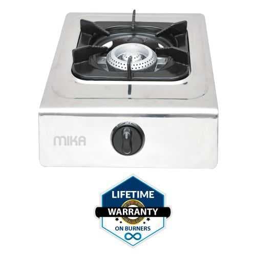 Mika Gas Stove,Single Burner – Stainless Steel