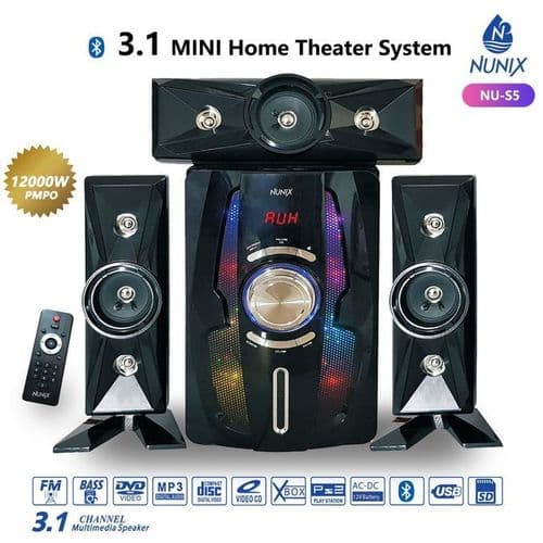 Nunix 3.1 CH Mini Home Theatre System 12000W